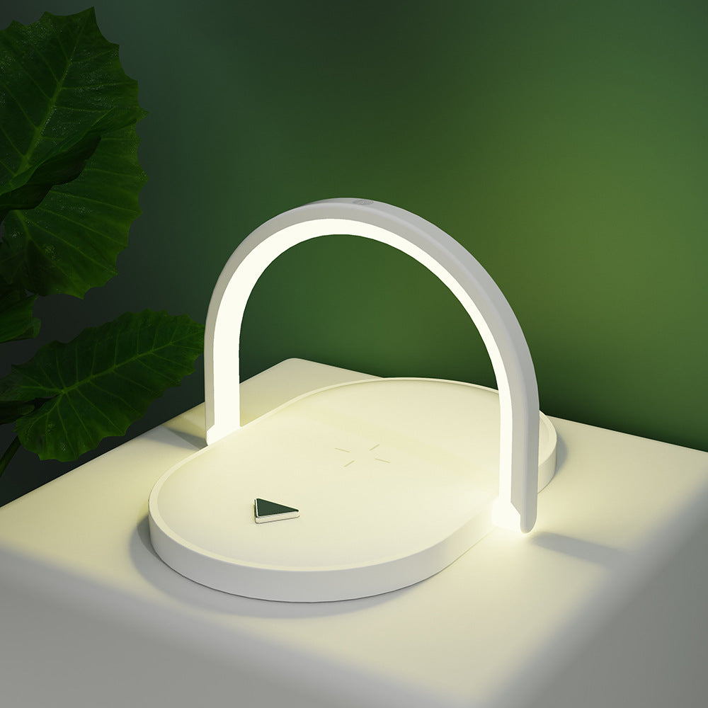 3 In 1 Wireless Charging Station – LED Table Lamp Charger