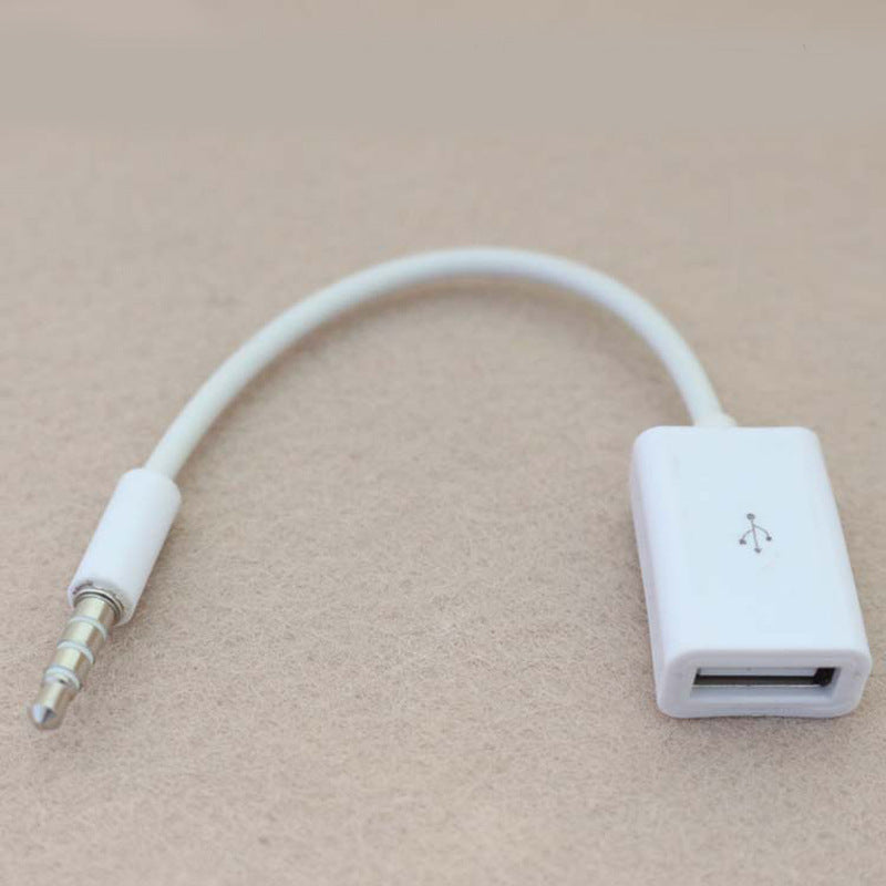 Car AUX USB Adapter Cable – 3.5mm Male to USB Converter