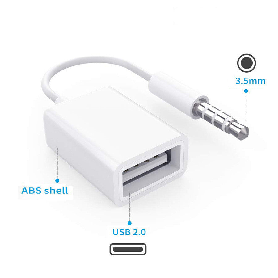 car aux usb adapter cable 3.5mm male to usb converter