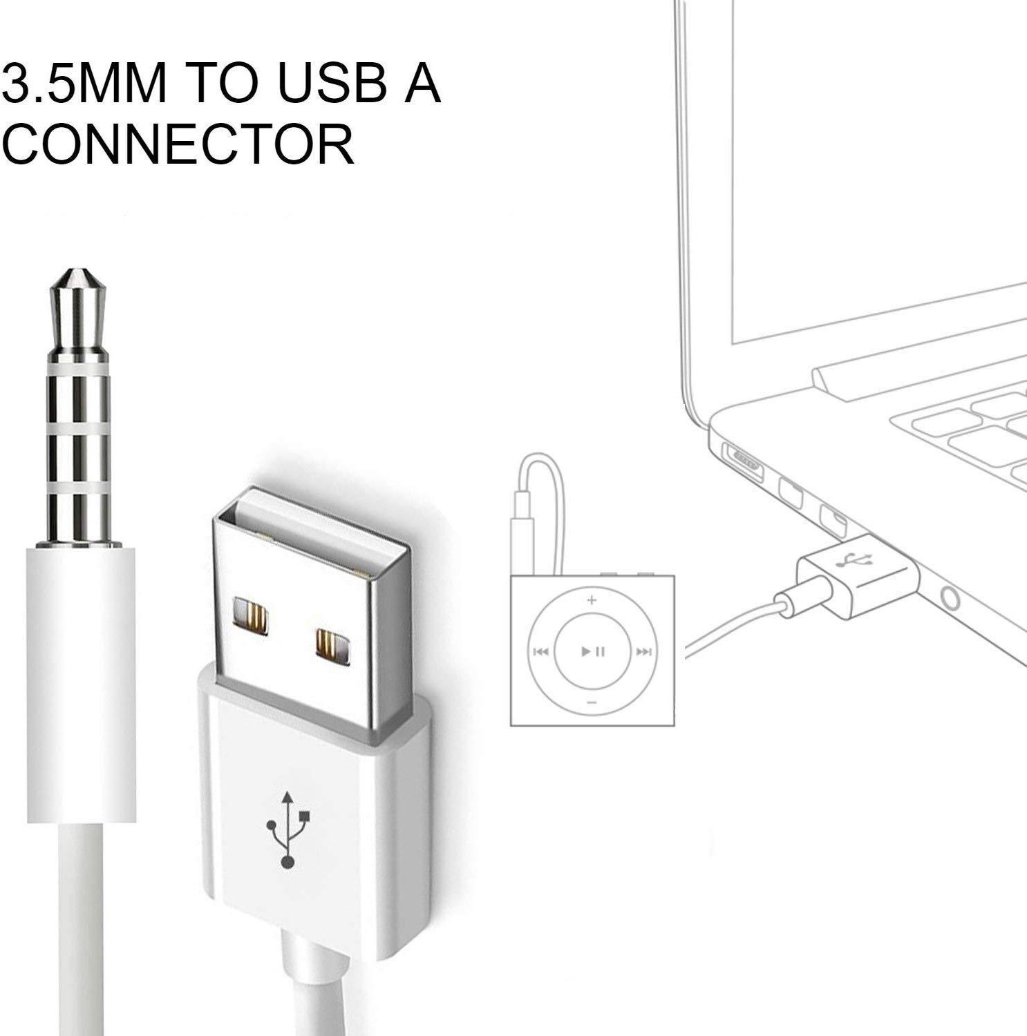 Car AUX USB Adapter Cable – 3.5mm Male to USB Converter