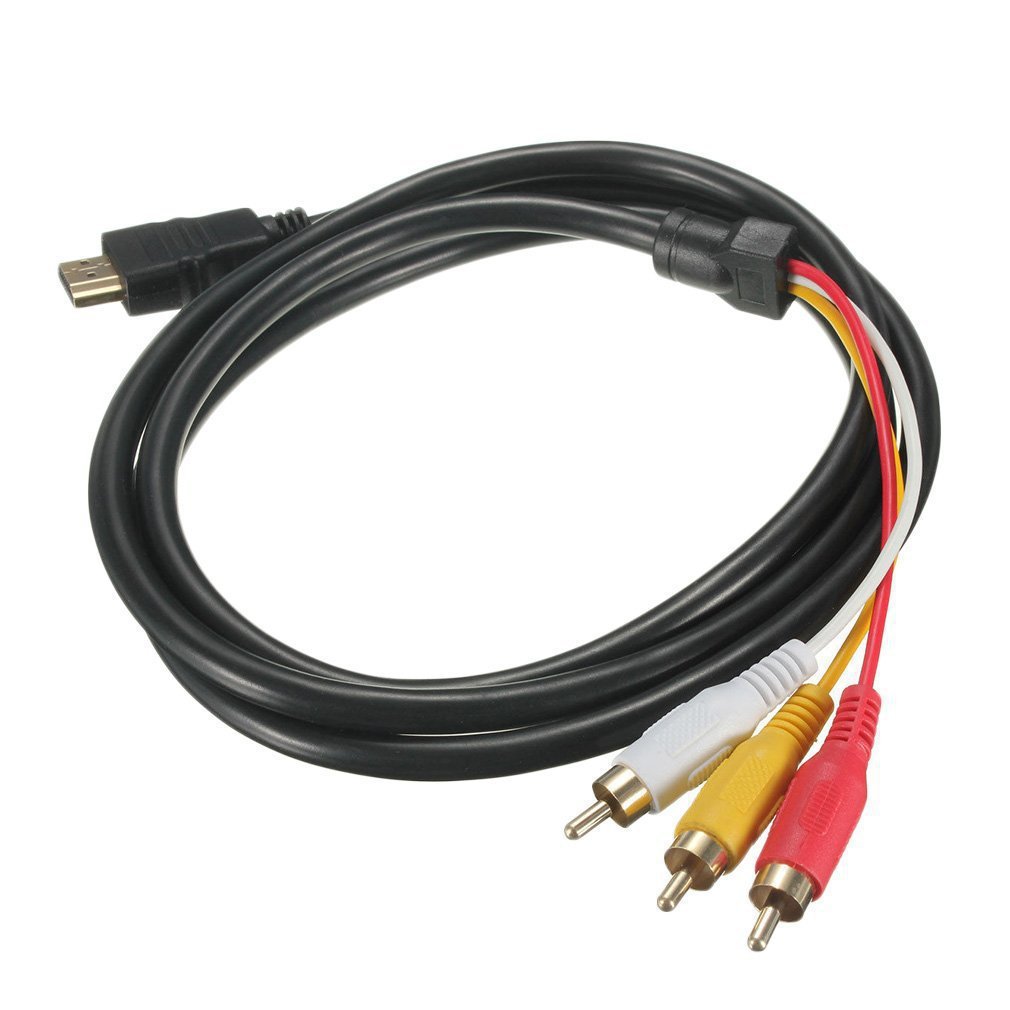 HDMI to RCA Adapter Cable – 3RCA Video Converter Cord