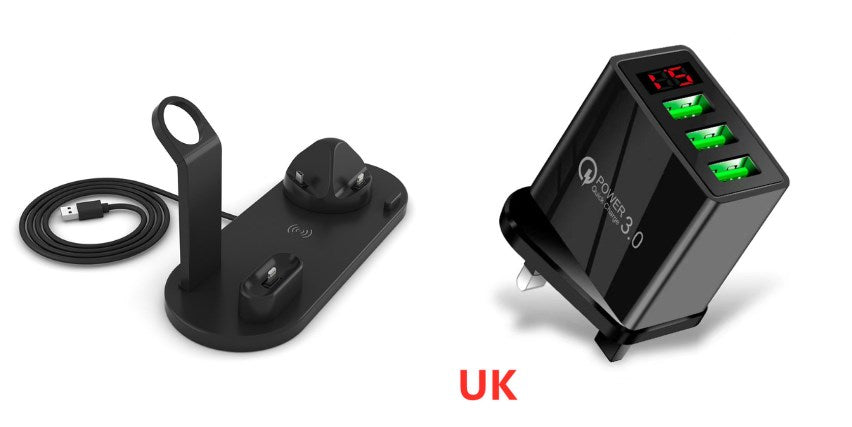 6 In 1 Wireless Charging Station – iPhone Charging Stand