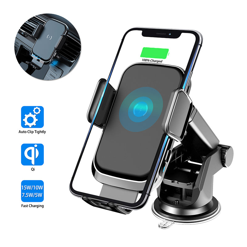 Car Wireless Charger Fast Charging – Auto Phone Mount Dock