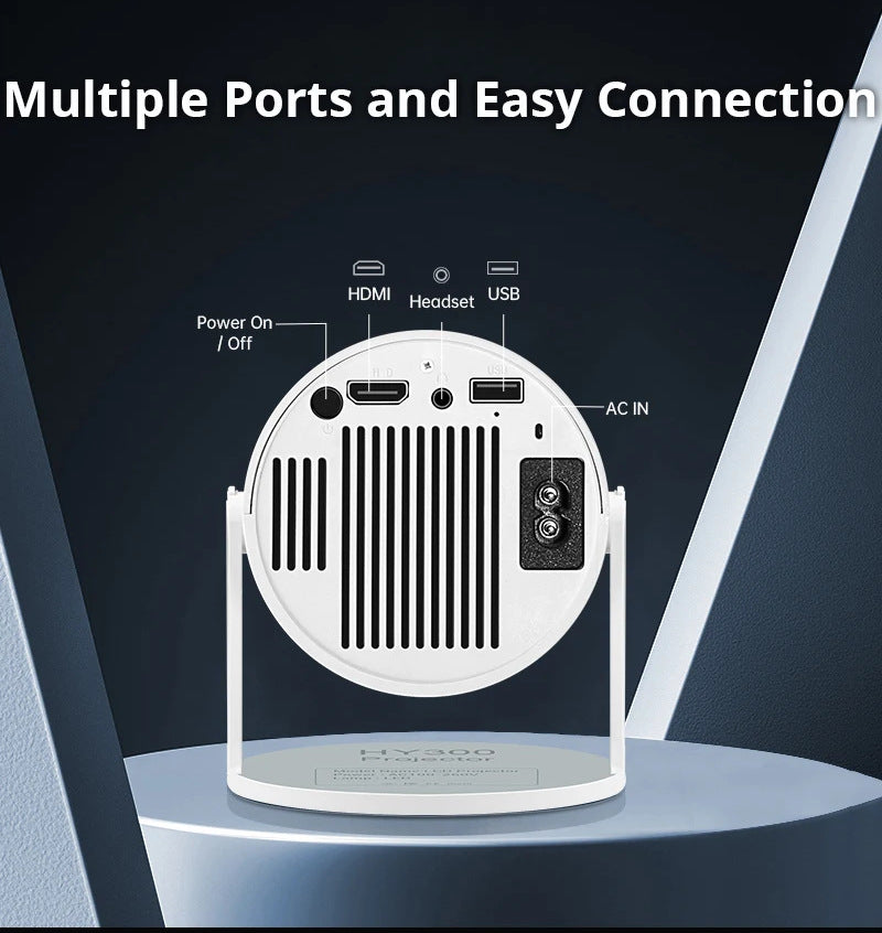 Smart Projector for Home AnzhuoHD HD Mini Projector