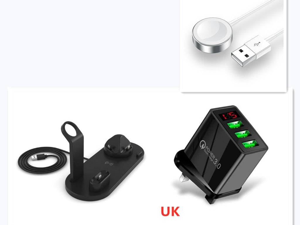 6 In 1 Wireless Charging Station – iPhone Charging Stand