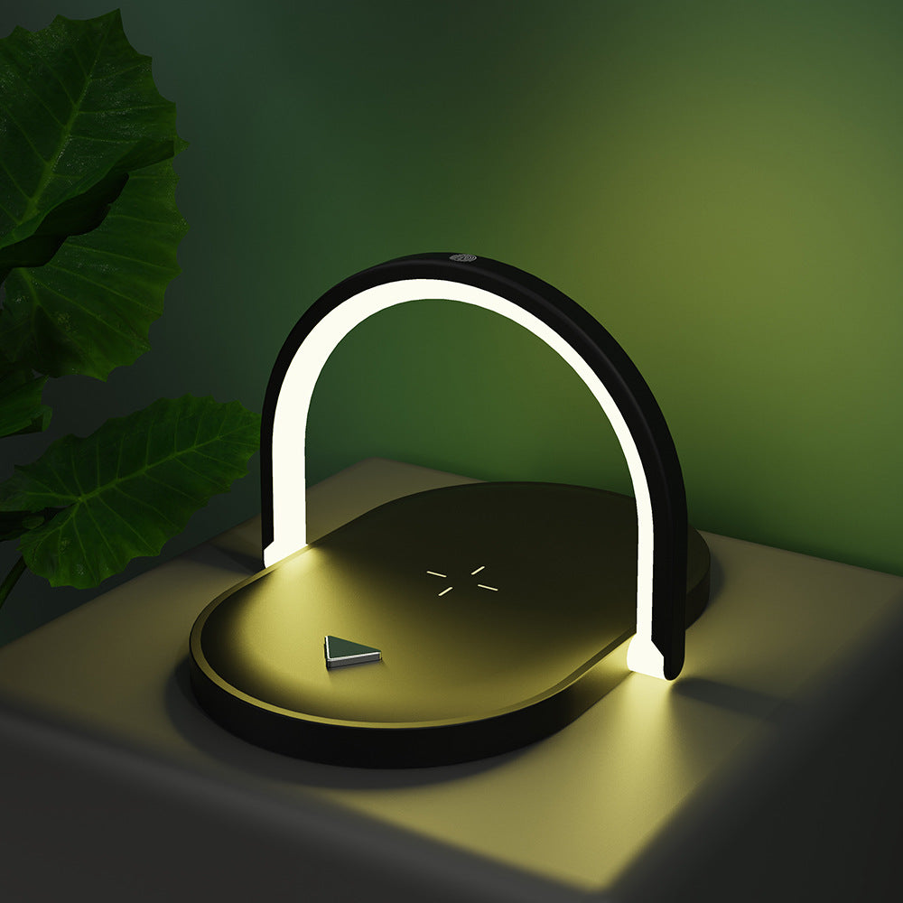 3 In 1 Wireless Charging Station – LED Table Lamp Charger