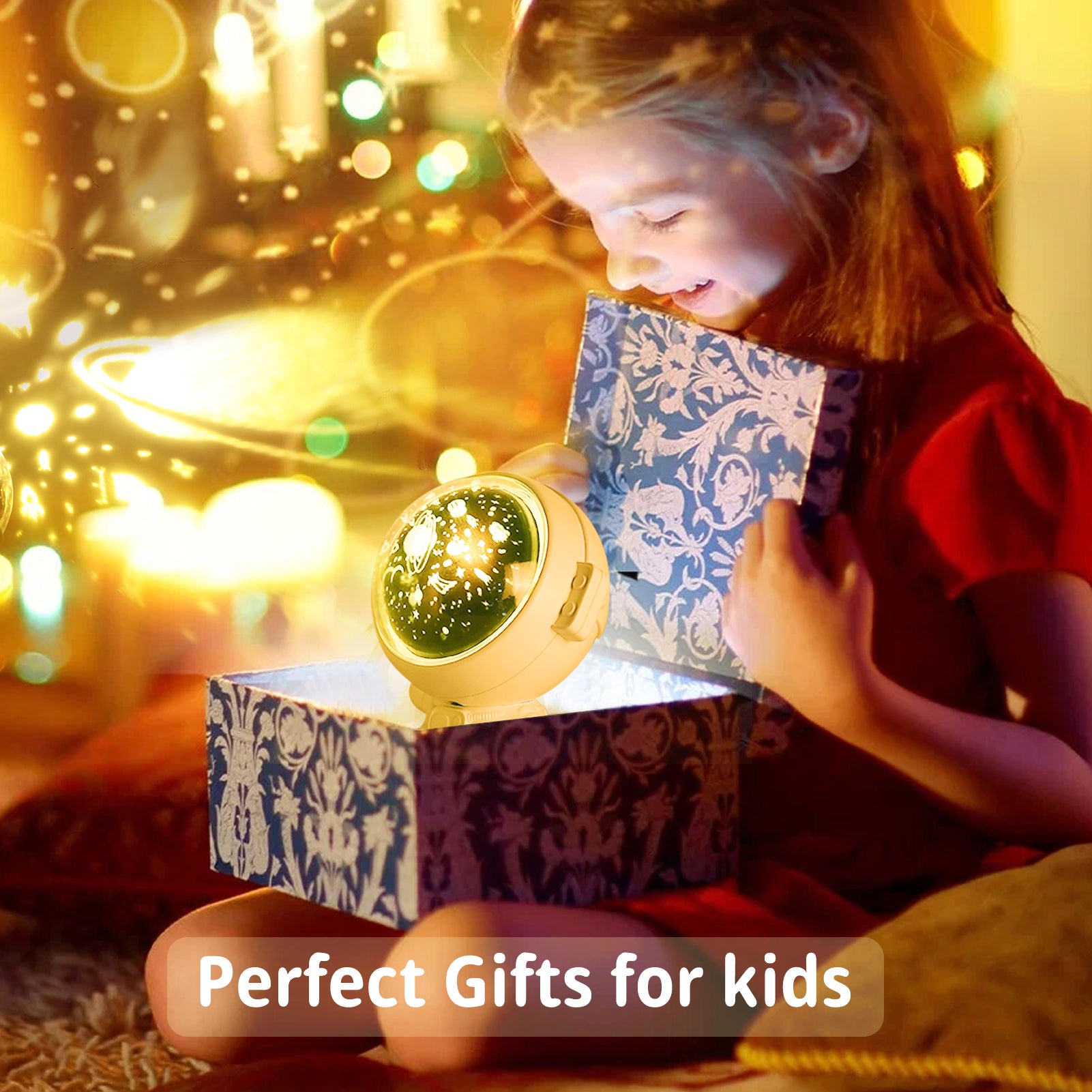 Astronaut Galaxy Projector Lamp – Star Night Light Decor