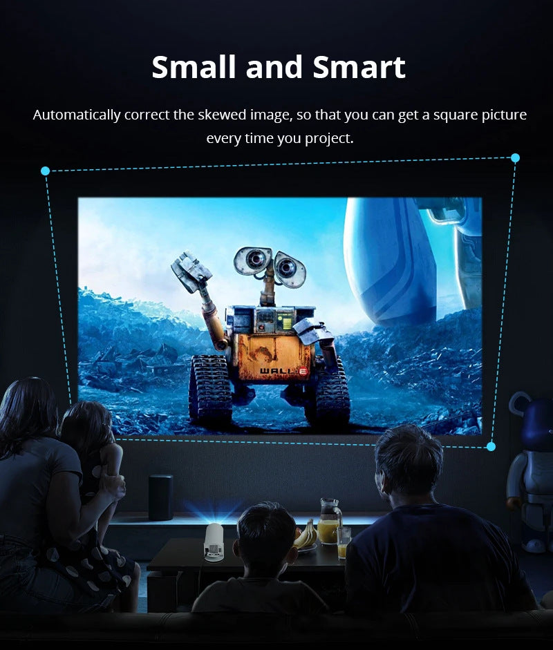 Smart Projector for Home AnzhuoHD HD Mini Projector