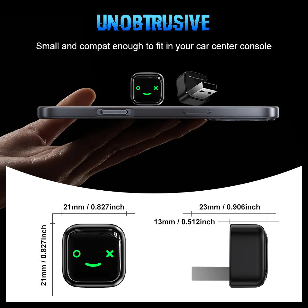 Wireless Carplay Box Lying Plug Android Auto Car-mounted Adaptor