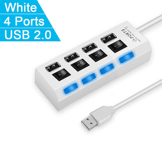 7 port USB hub high speed USB 2.0 splitter
