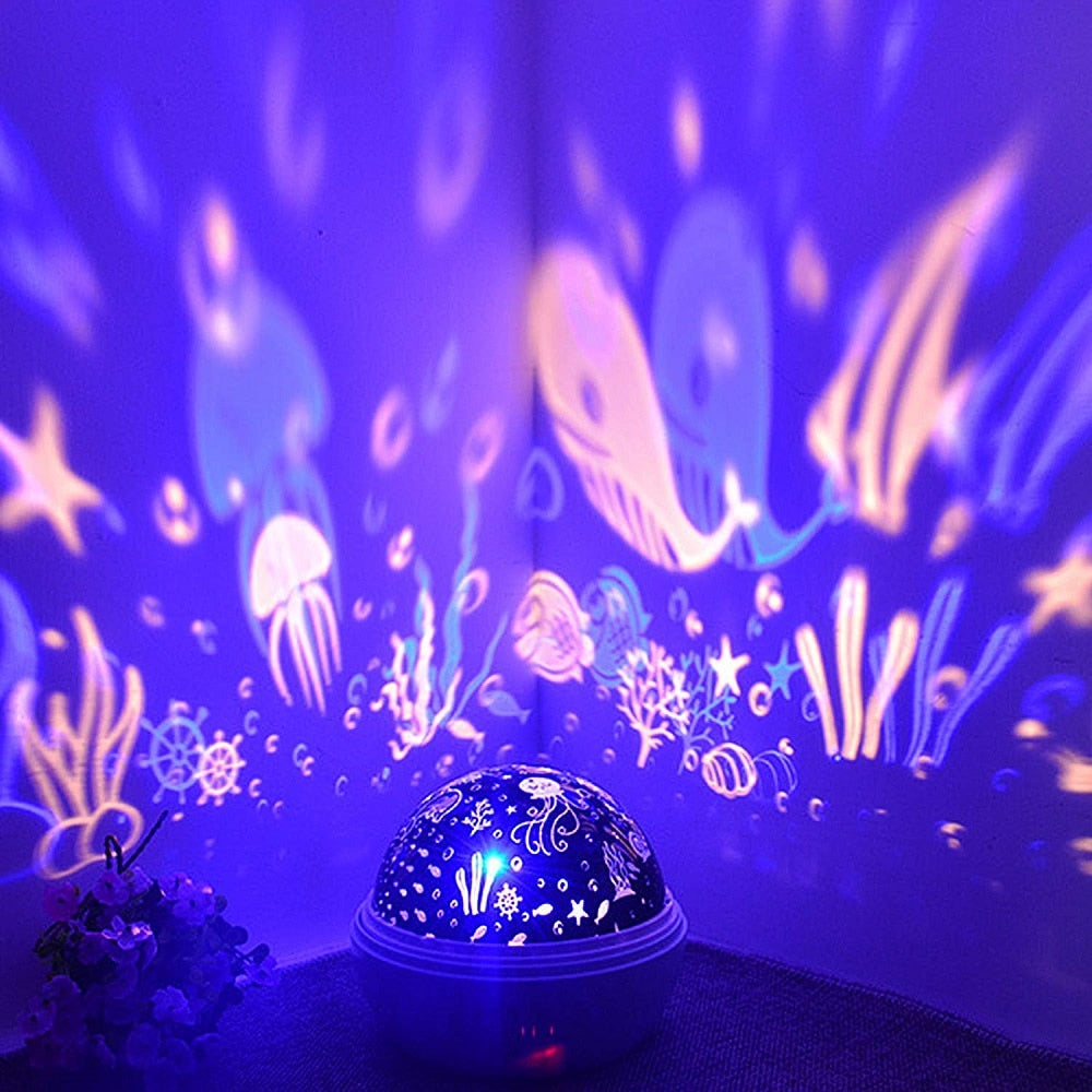 Baby Sleep Projector Light – USB Bedroom Ball Lamp