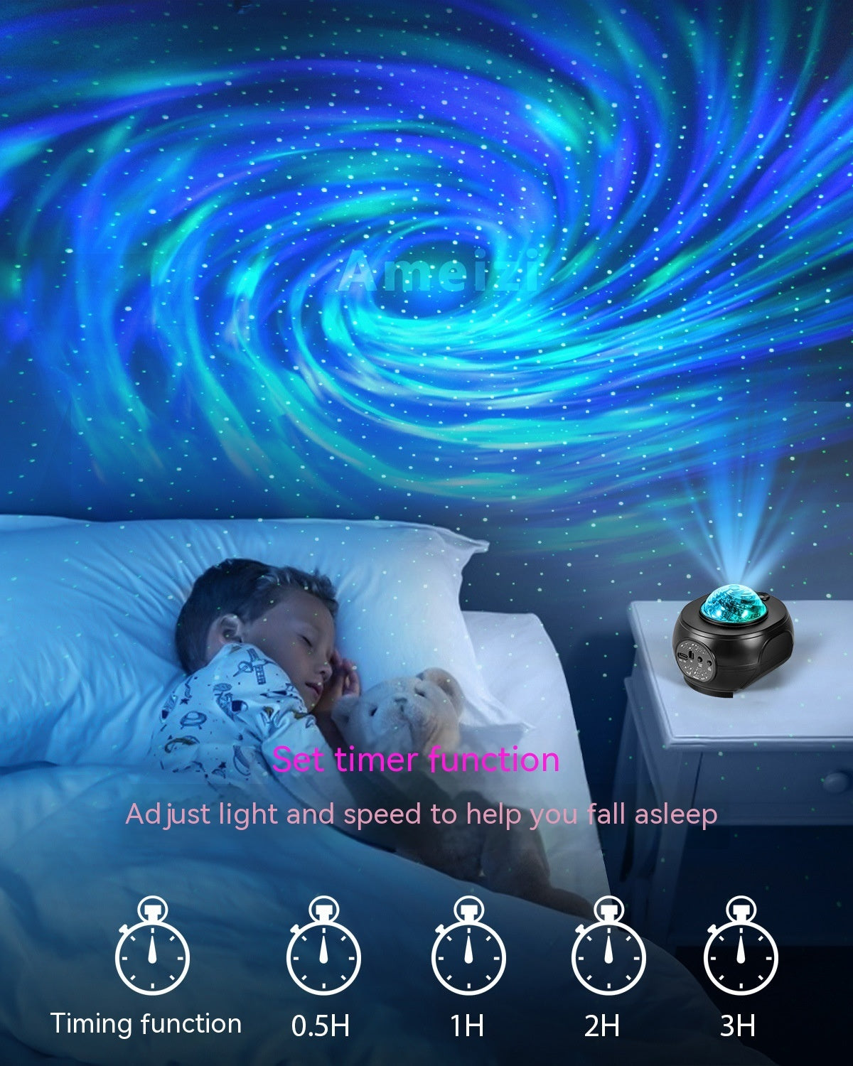 Star Projector Night Light – APP Galaxy Music Lamp