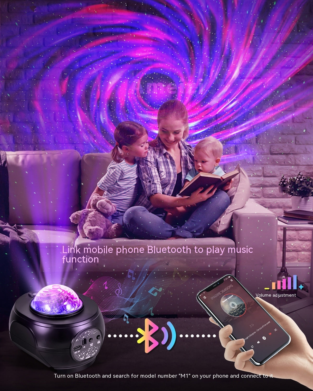 Star Projector Night Light – APP Galaxy Music Lamp