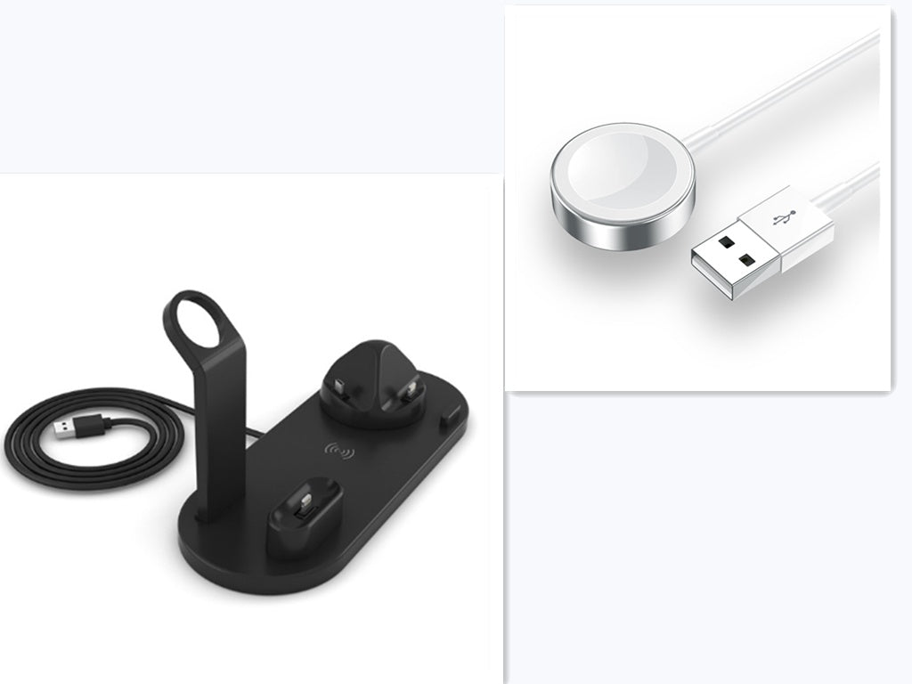6 In 1 Wireless Charging Station – iPhone Charging Stand