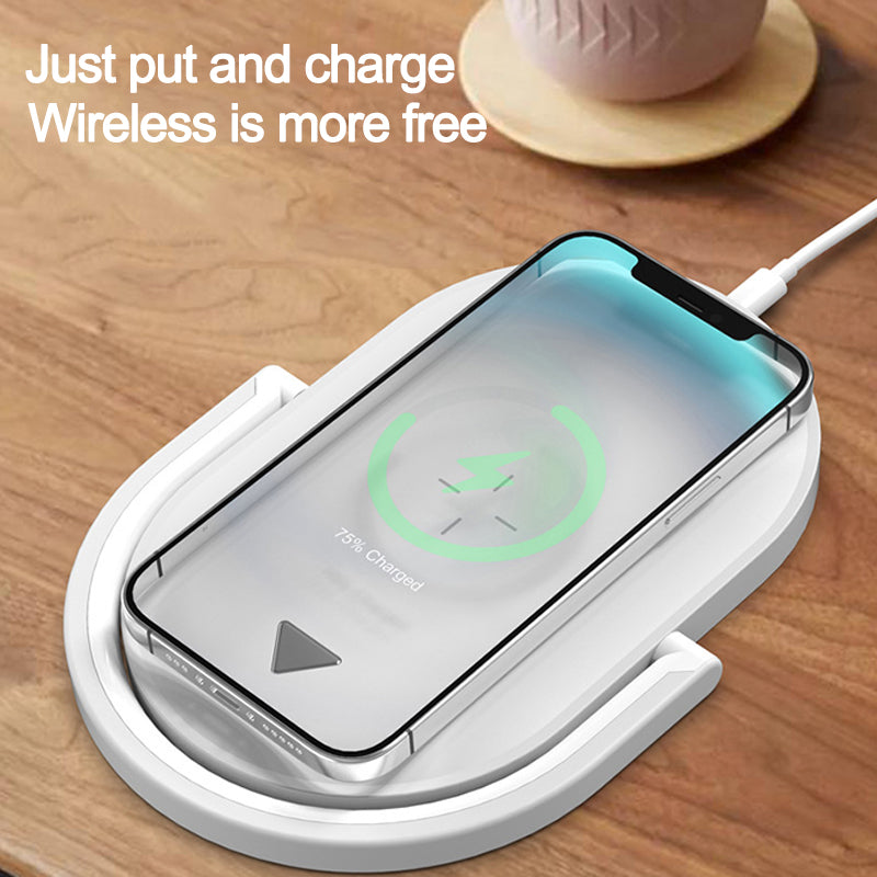 3 In 1 Wireless Charging Station – LED Table Lamp Charger
